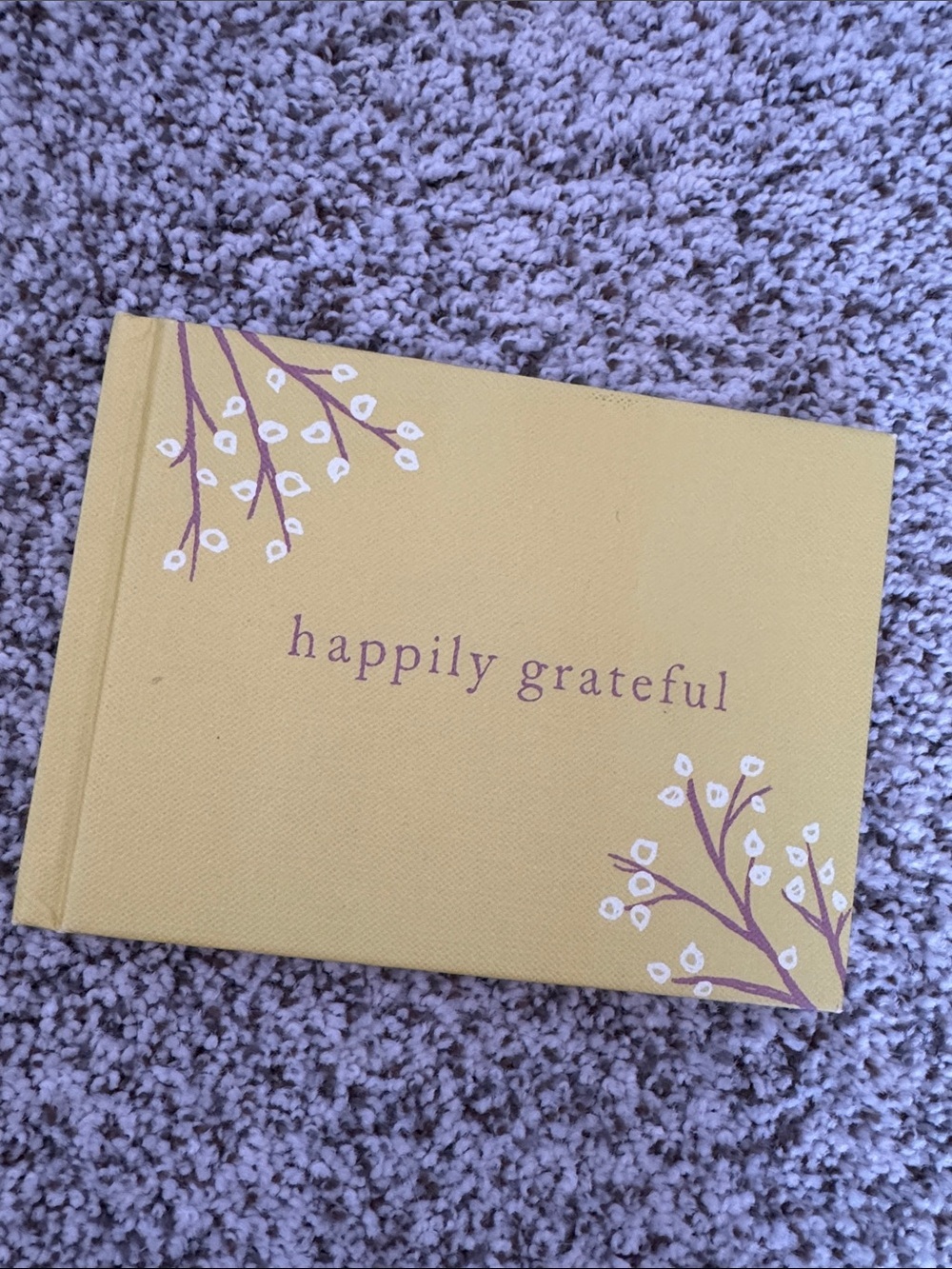 Happily Grateful Yellow Hardcover Book